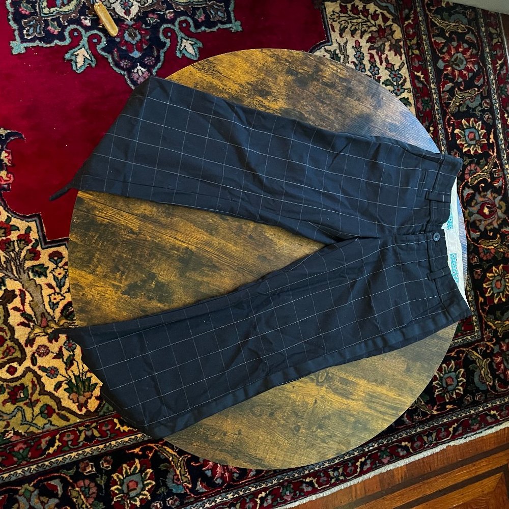 American Eagle Navy plaid Wool Pants